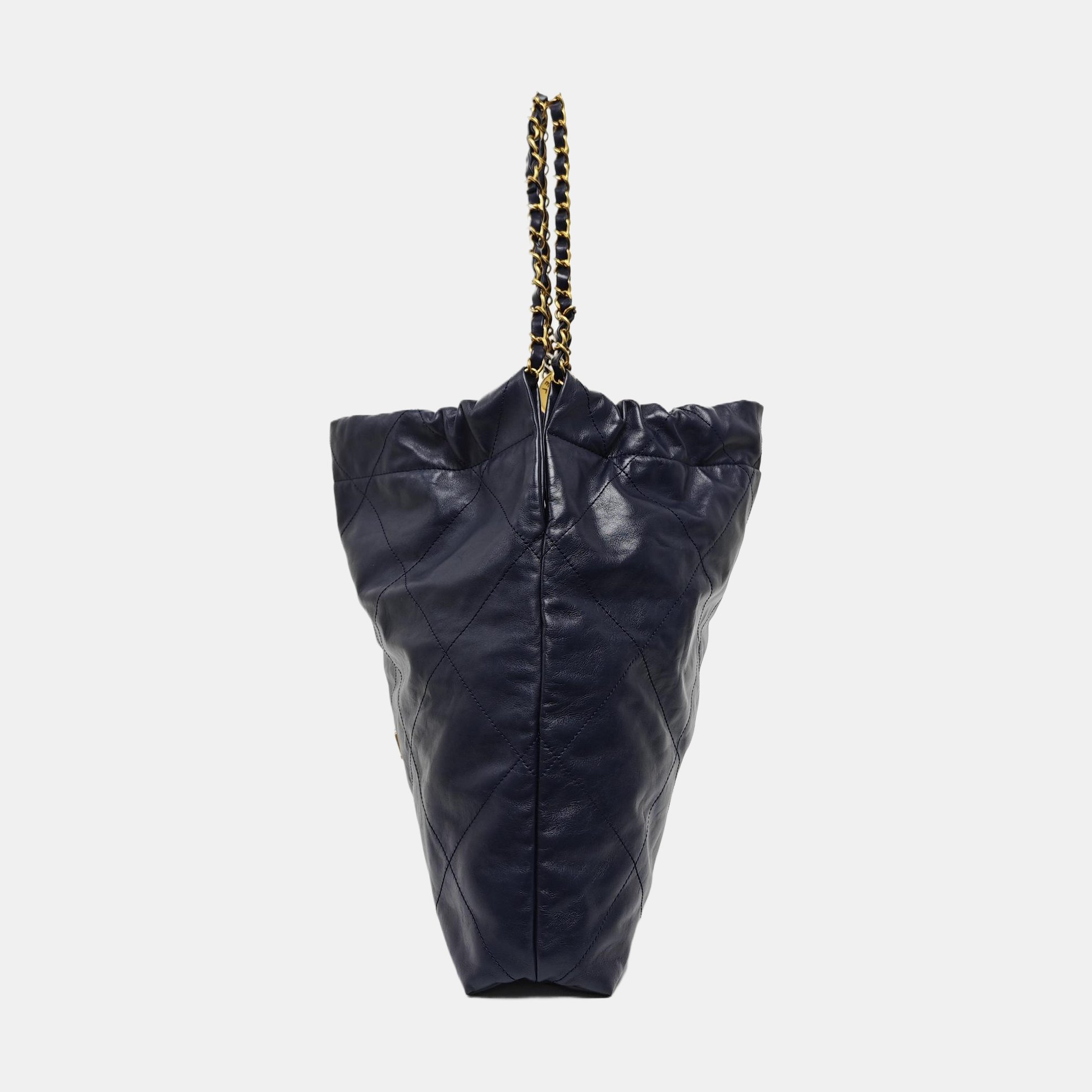 CHANEL 22 Medium Quilted Calfskin Blue