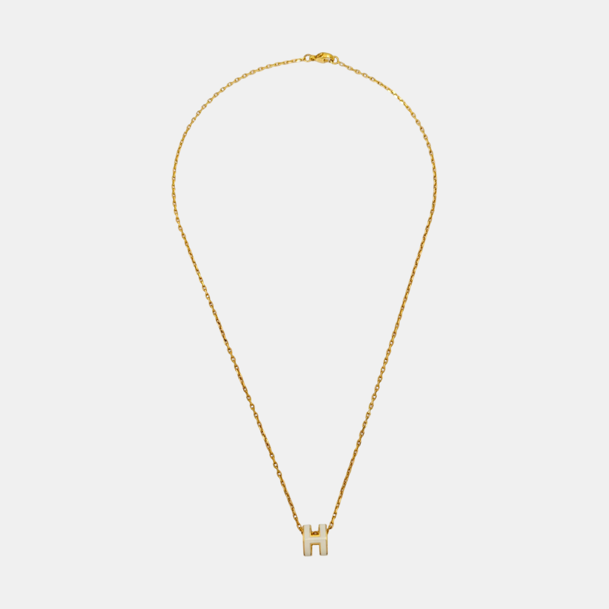 Pop H Metal Gold Necklace