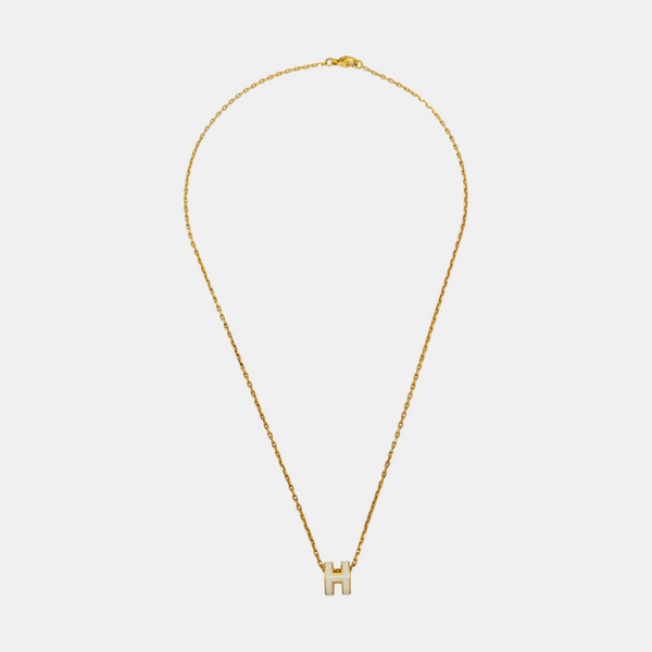 Pop H Metal Gold Necklace