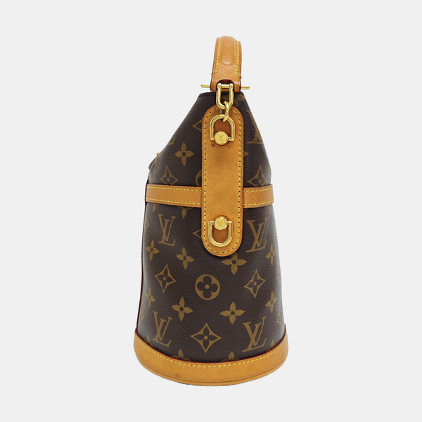 DUFFLE Monogram Coated Canvas Brown