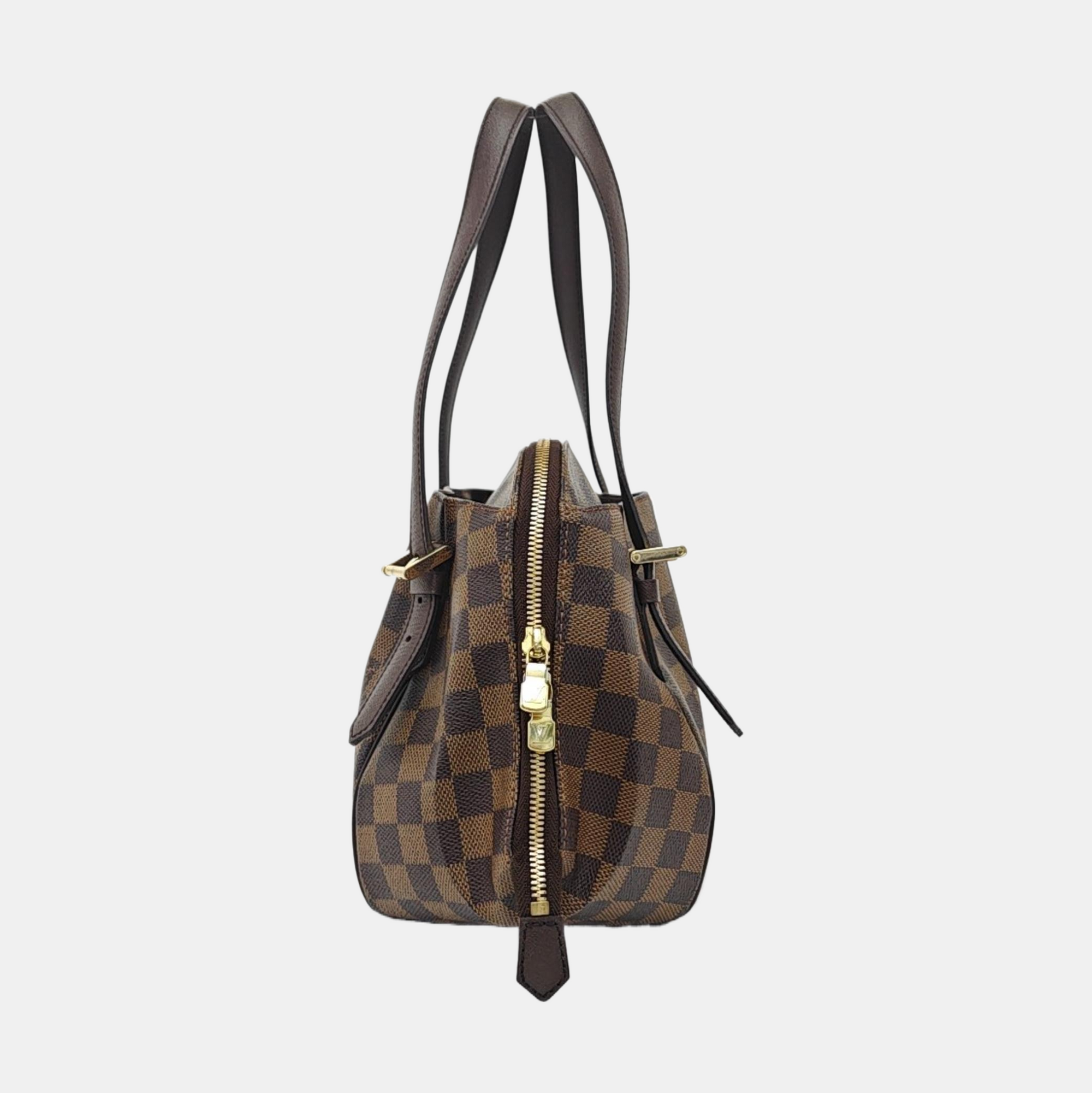 BELEM MM Damier Ebene Coated Canvas Brown