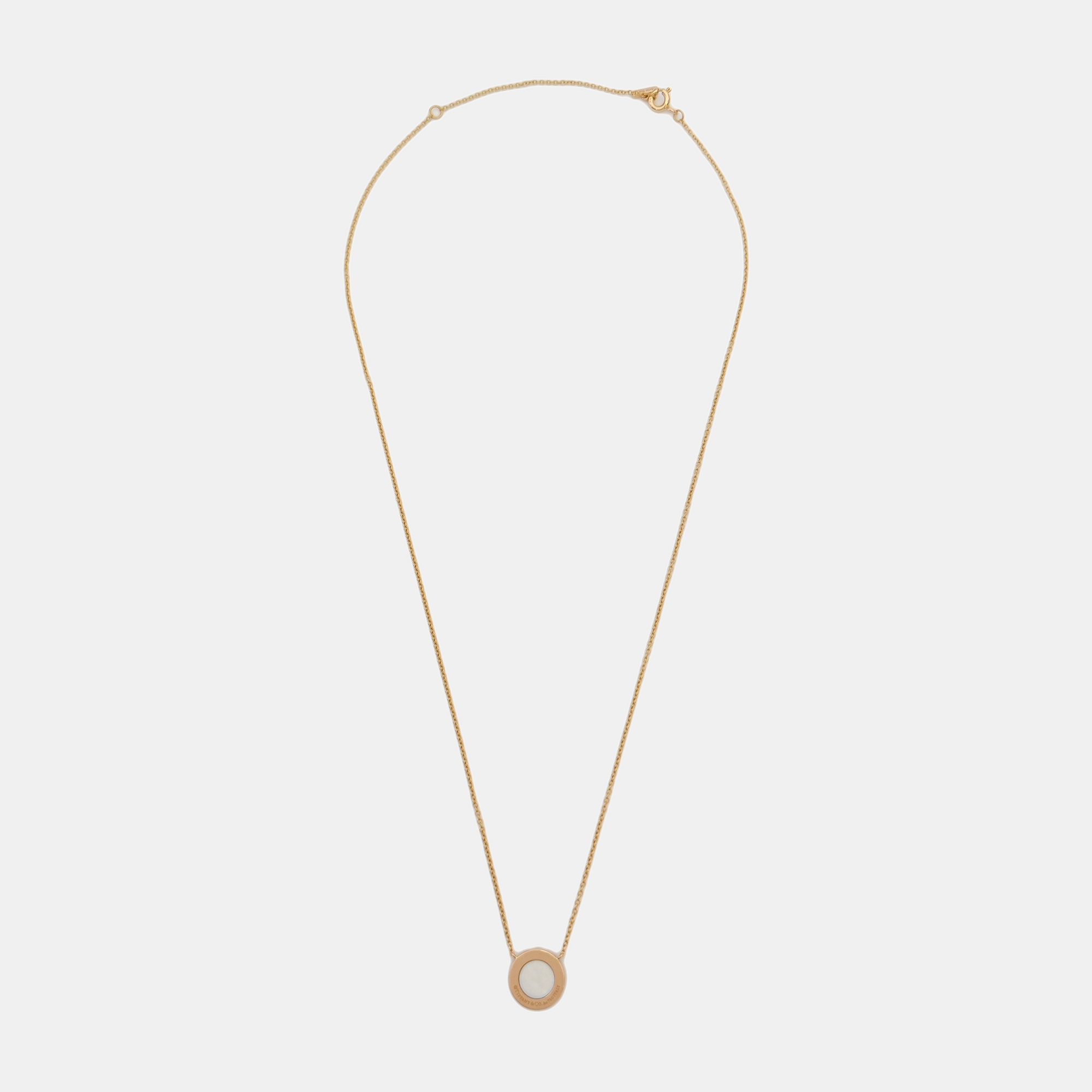 Tiffany T 18k Rose Gold Necklace