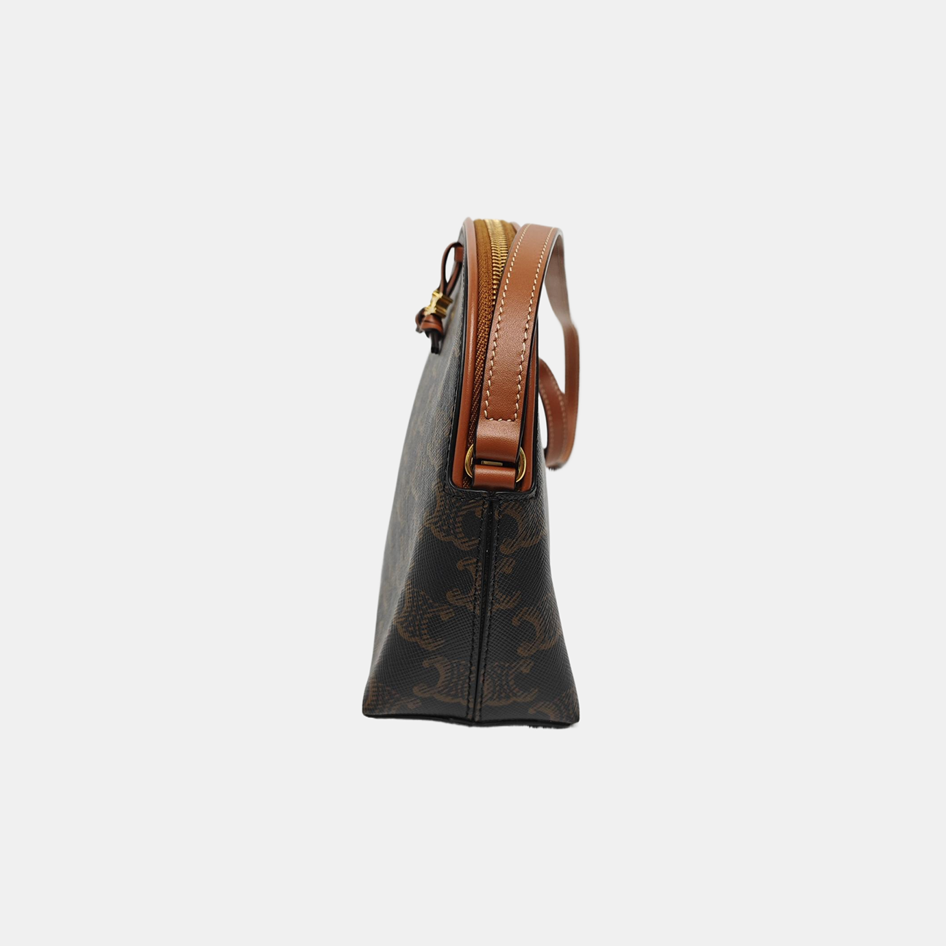 Authenticated pre-owned  TRIOMPHE Coated Canvas Black - Shoulder Bag at Looply