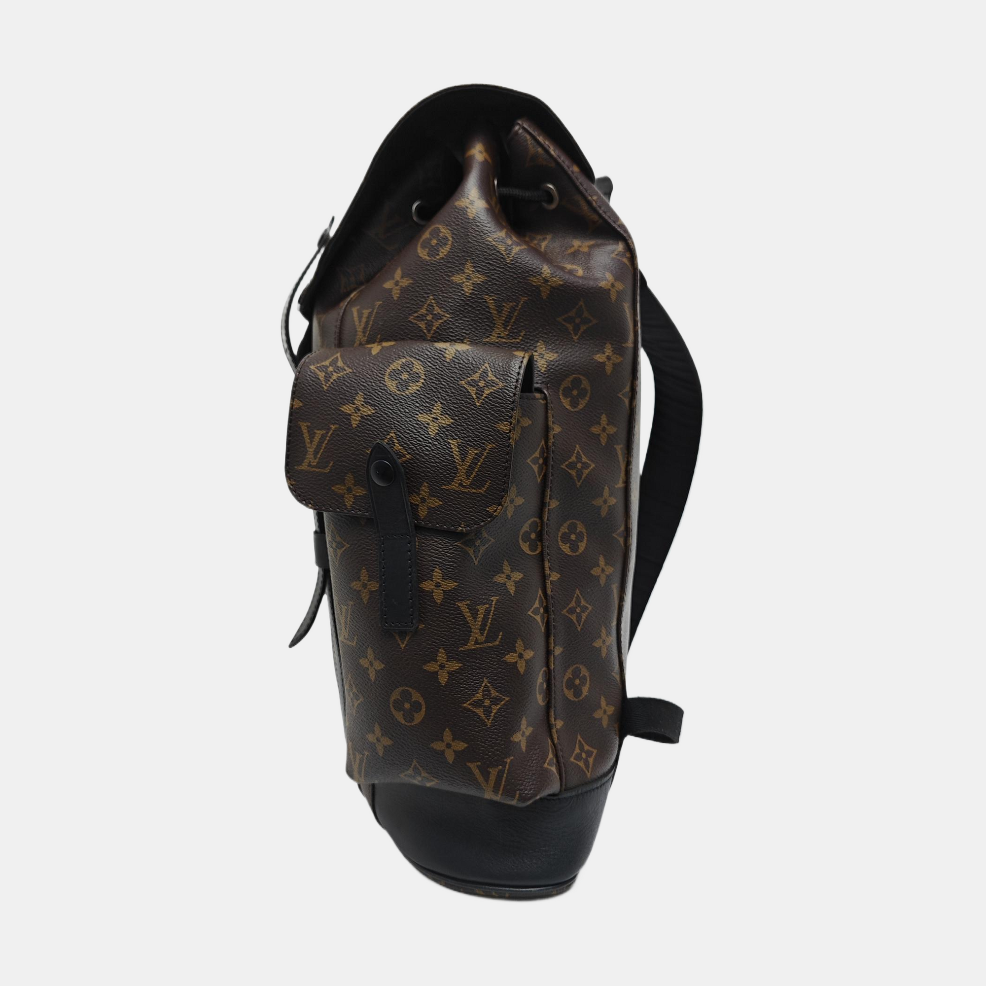 CHRISTOPHER PM Monogram Coated Canvas Brown