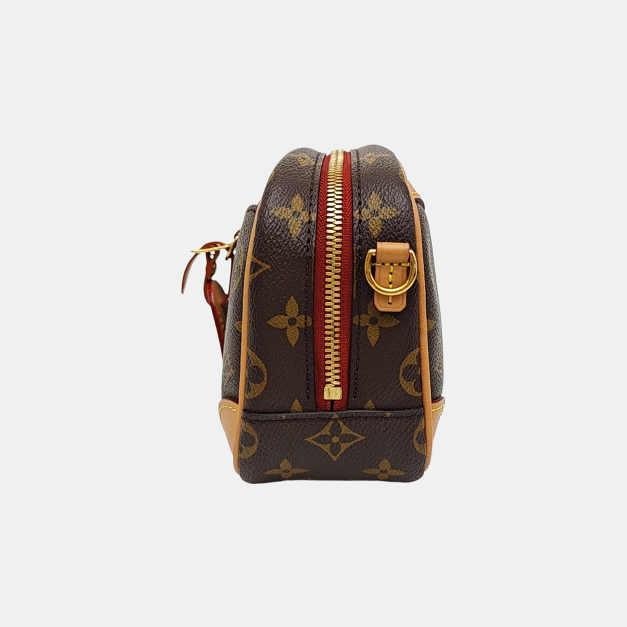 DEAUVILLE Mini Monogram Coated Canvas Brown