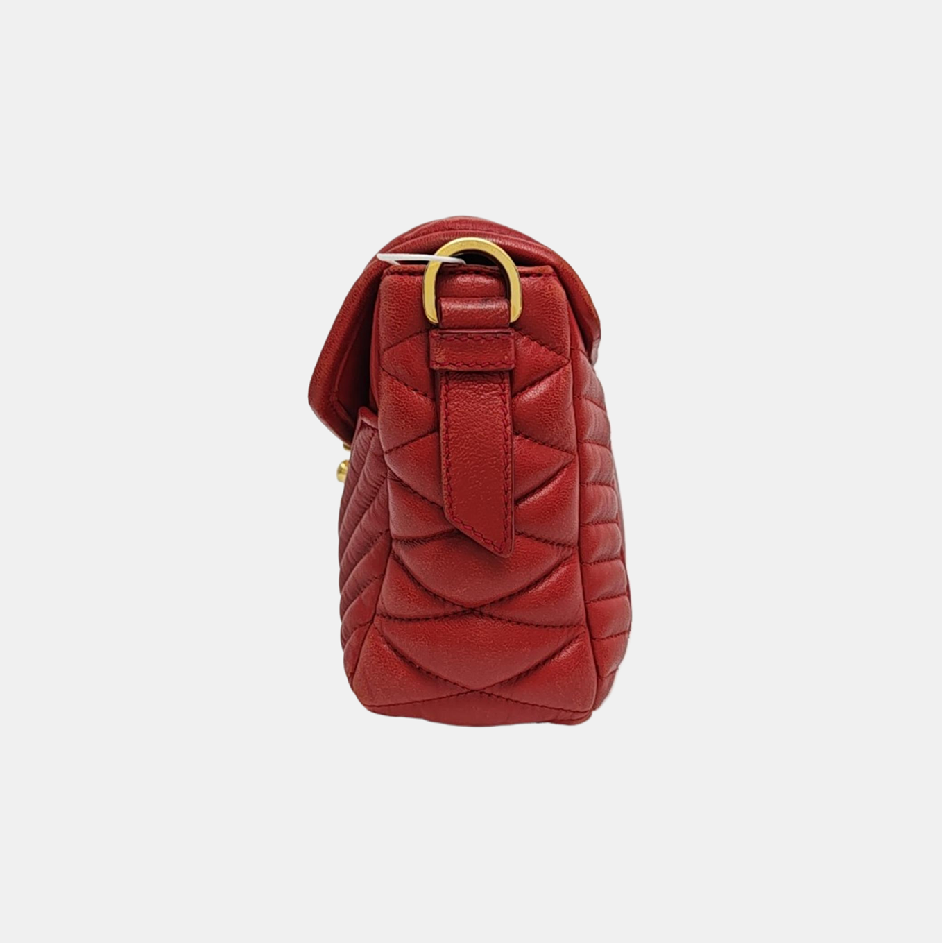 Miu Confidential Quilted Lambskin Red