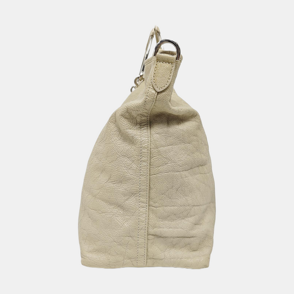Calfskin Shoulder Bag Gray