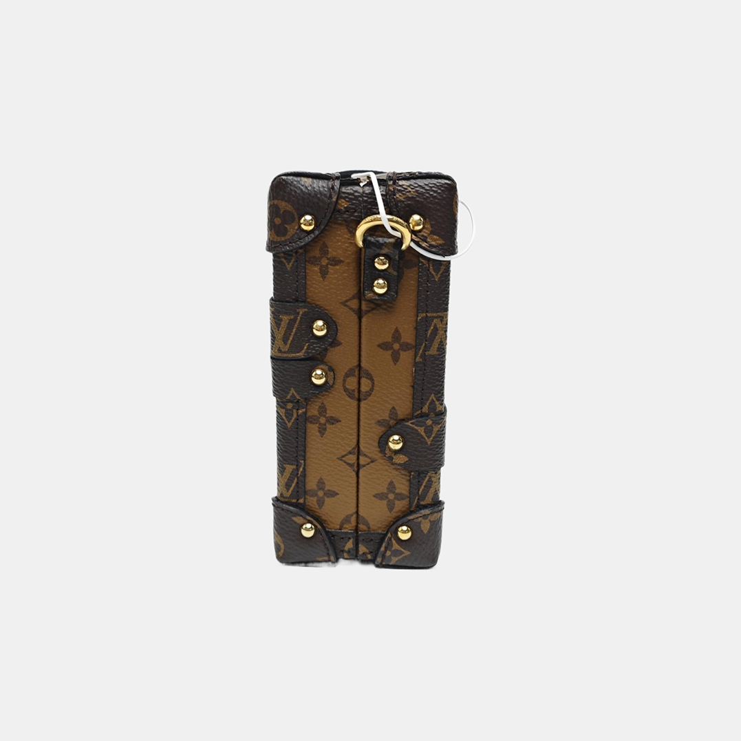 PETITE MALLE Monogram Coated Canvas Brown