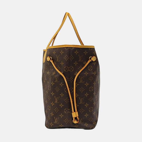NEVERFULL GM Monogram Coated Canvas Brown