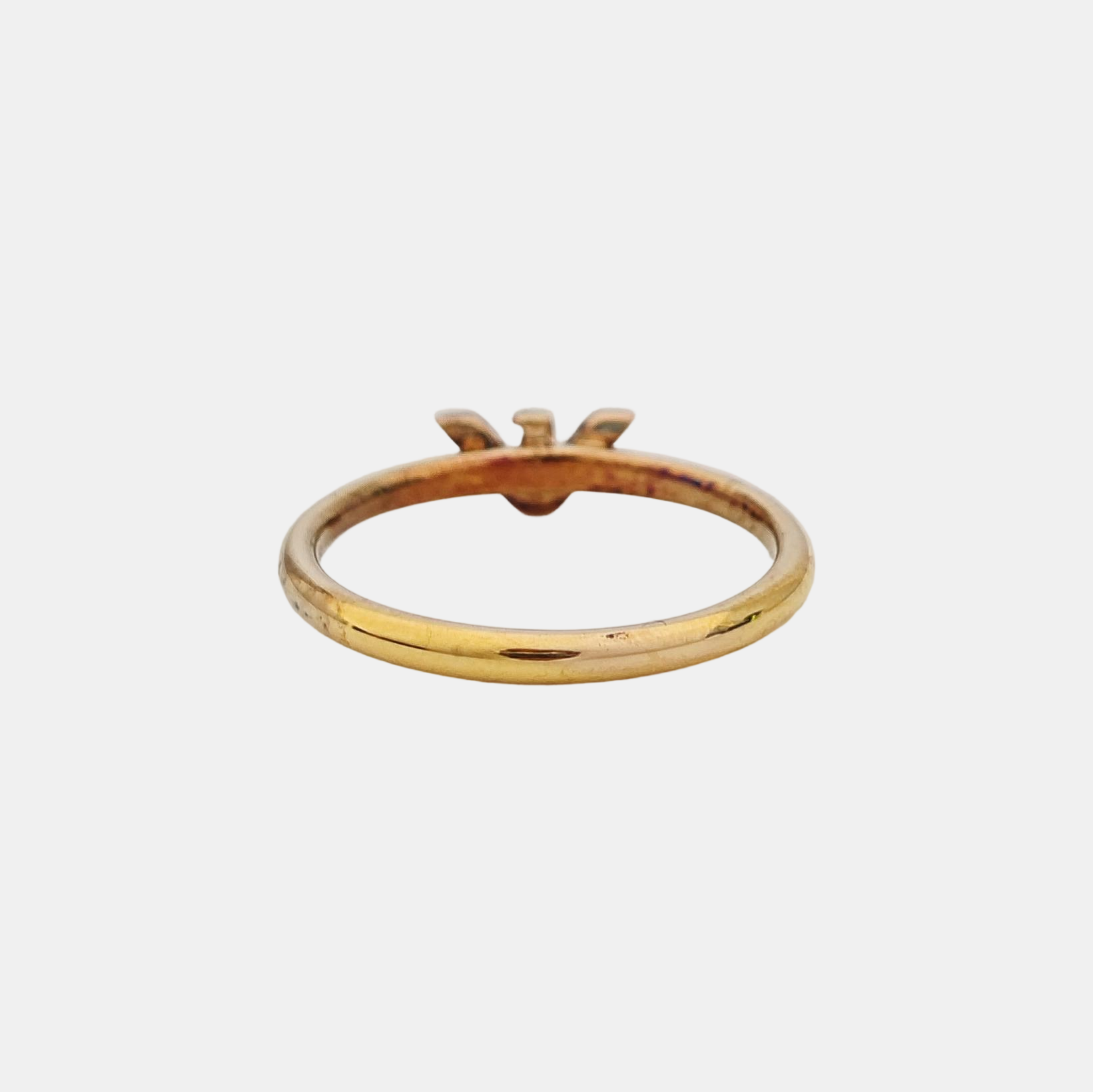 925 Sterling Silver Rose Gold Ring EU 54