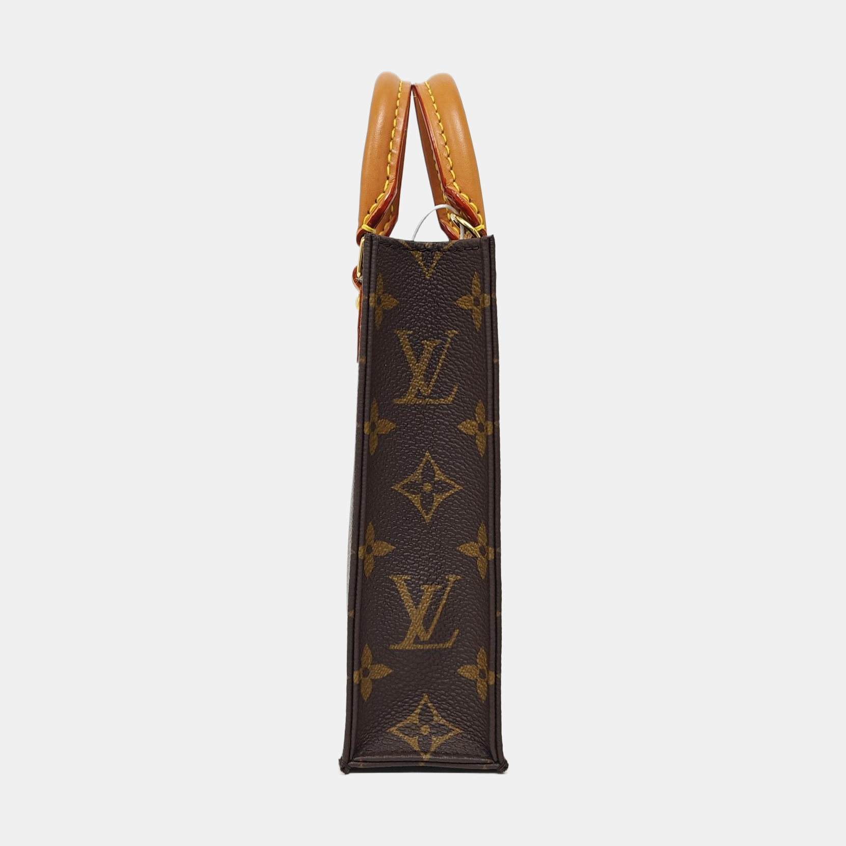 SAC PLAT Mini Monogram Coated Canvas Brown