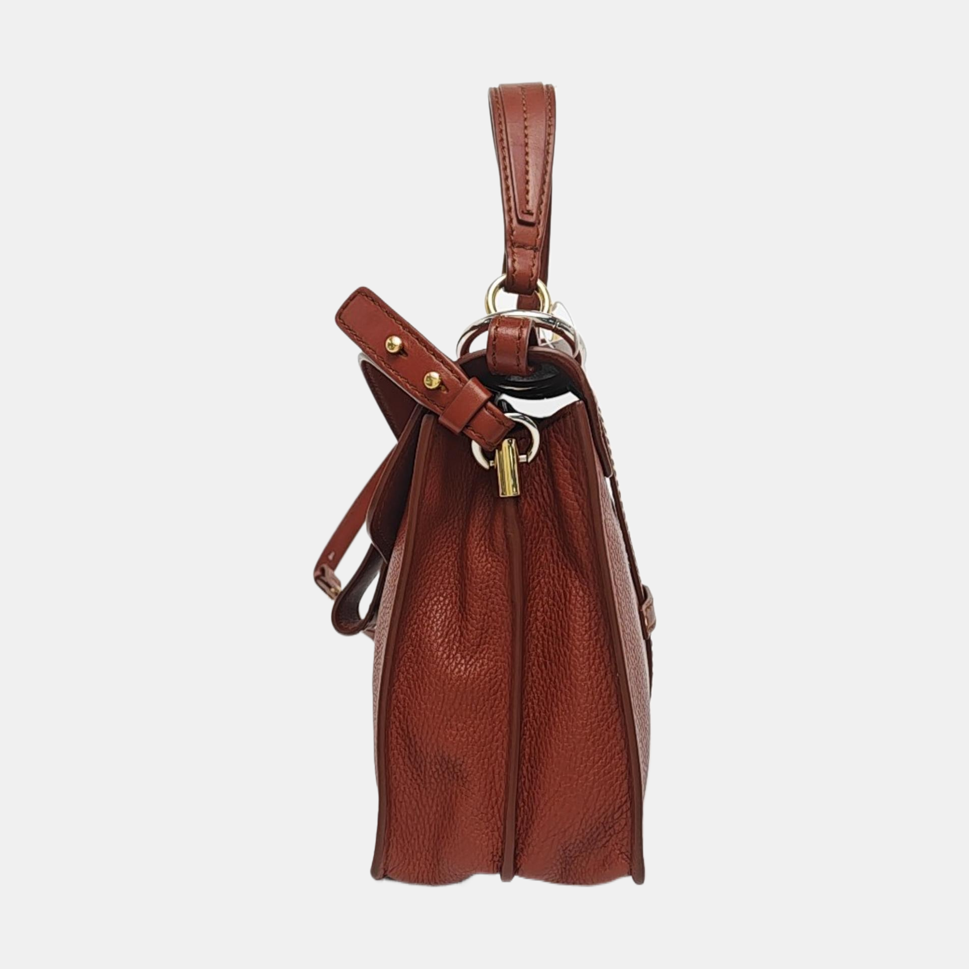 Aby Small Calfskin Brown