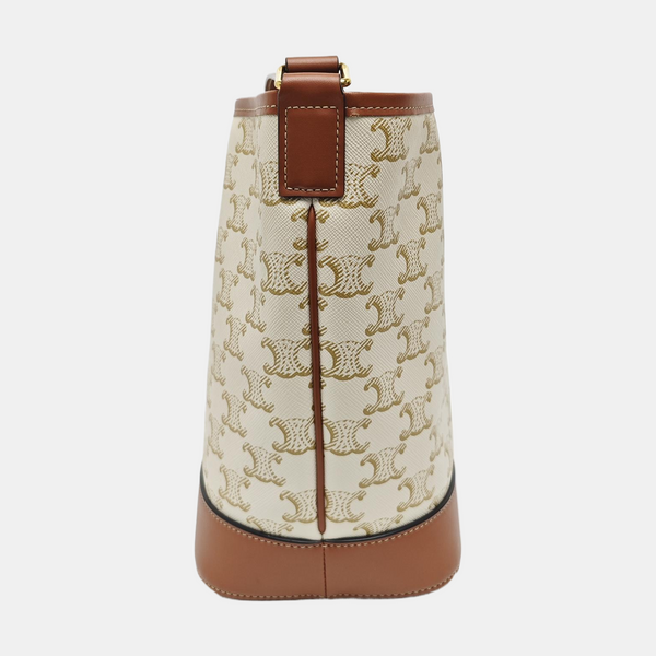 TRIOMPHE CANVAS Small Coated Canvas Beige