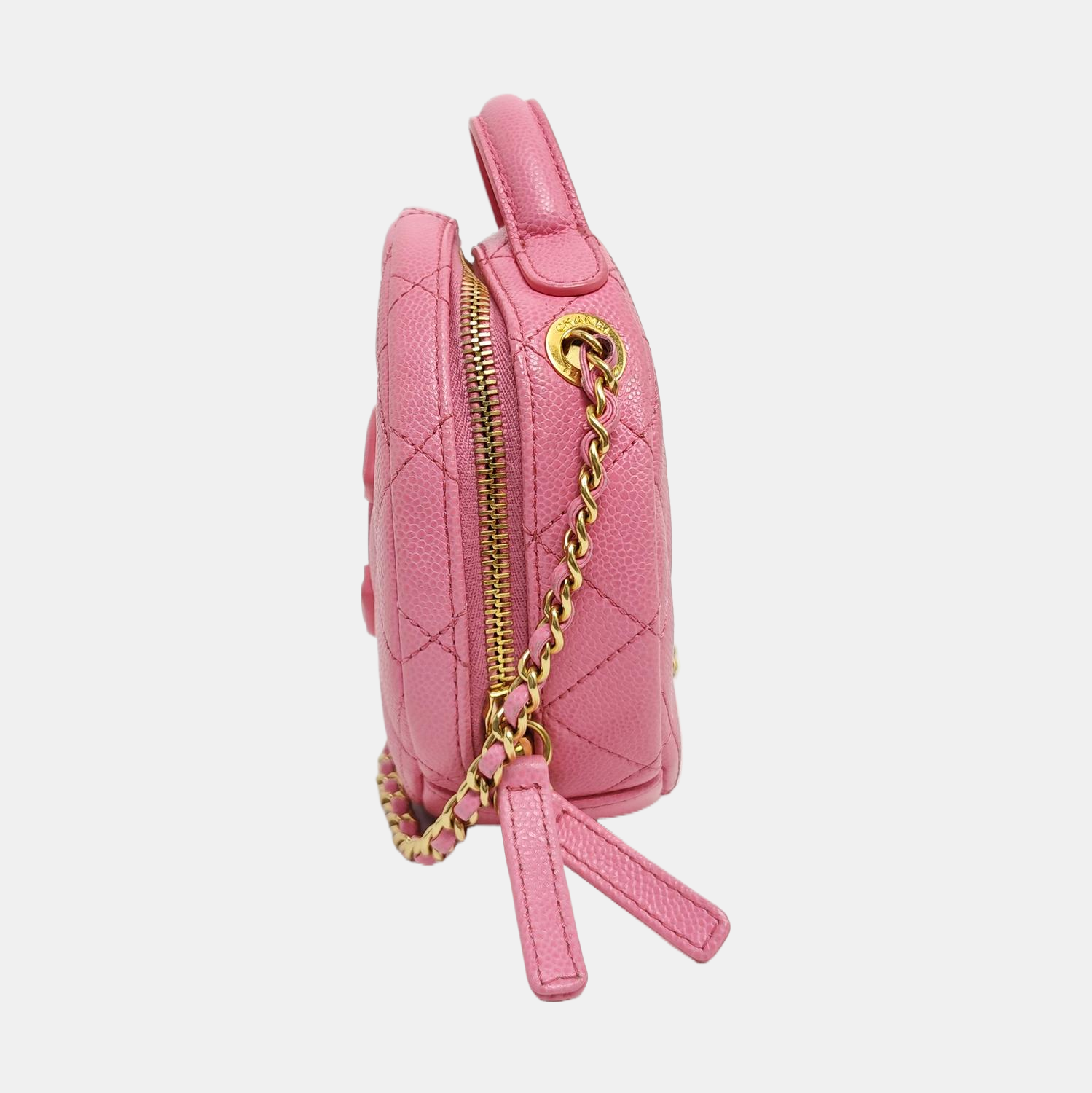 Quilted Grained Calfskin Pink
