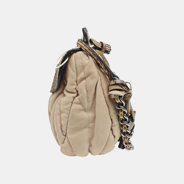 Canvas Shoulder Bag Beige