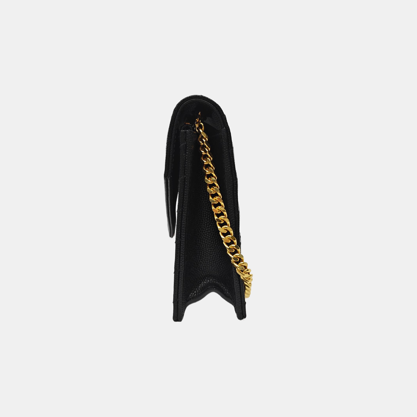 MONOGRAM Chevron Calfskin Black