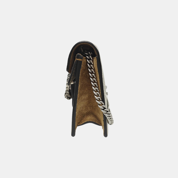 Dionysus Super Mini Monogram Coated Canvas Beige