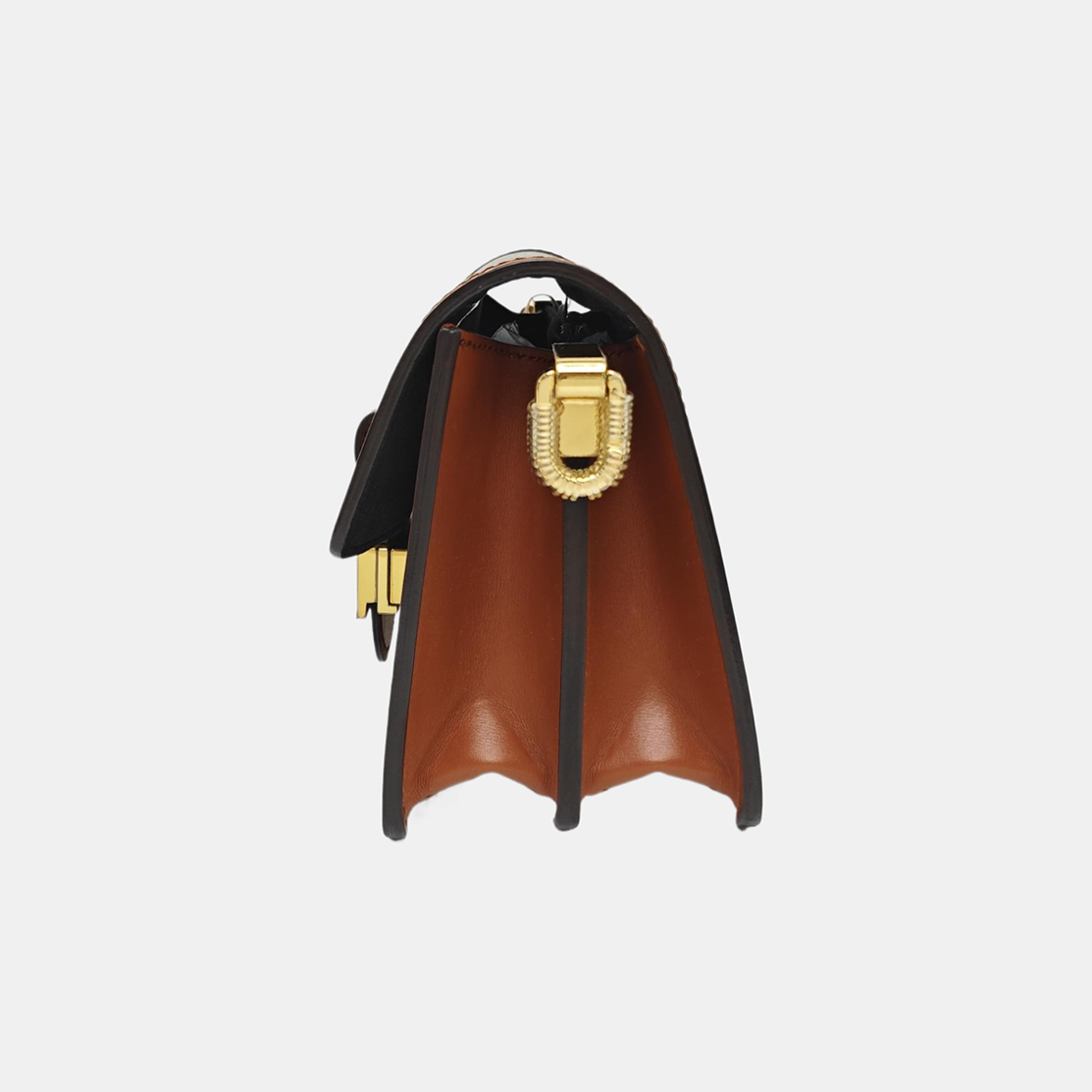DAUPHINE Mini Monogram Coated Canvas Brown
