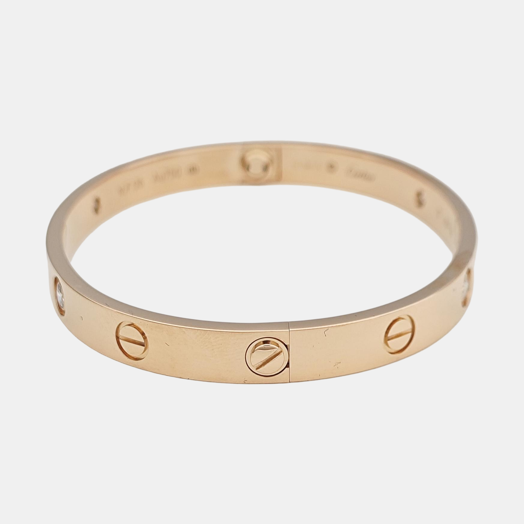 LOVE 18k Rose Gold Bangle