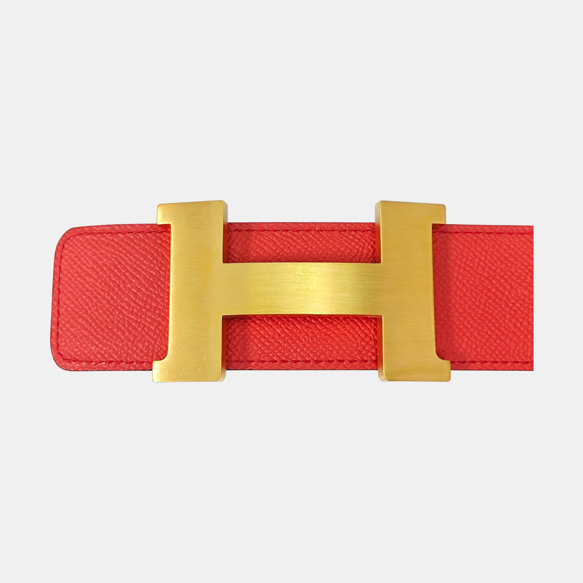 Leather Belt Red