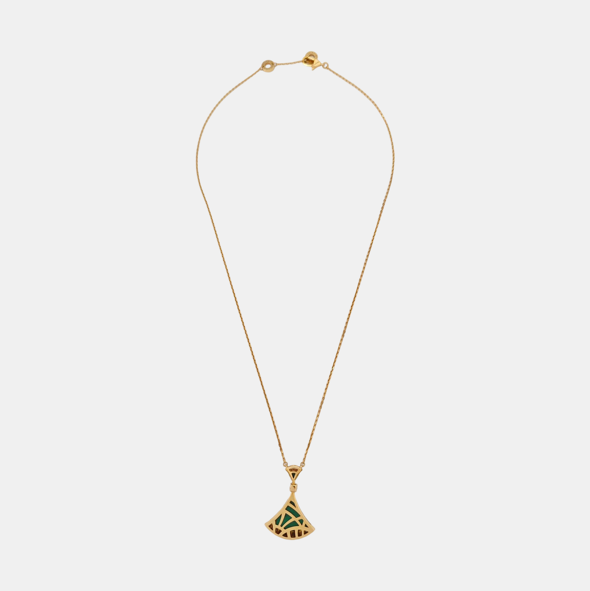 DIVAS' DREAM 18k Rose Gold Green Necklace