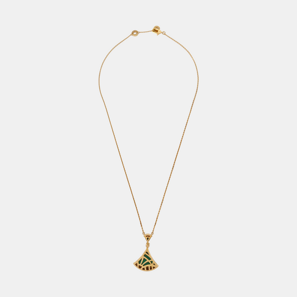 DIVAS' DREAM 18k Rose Gold Green Necklace