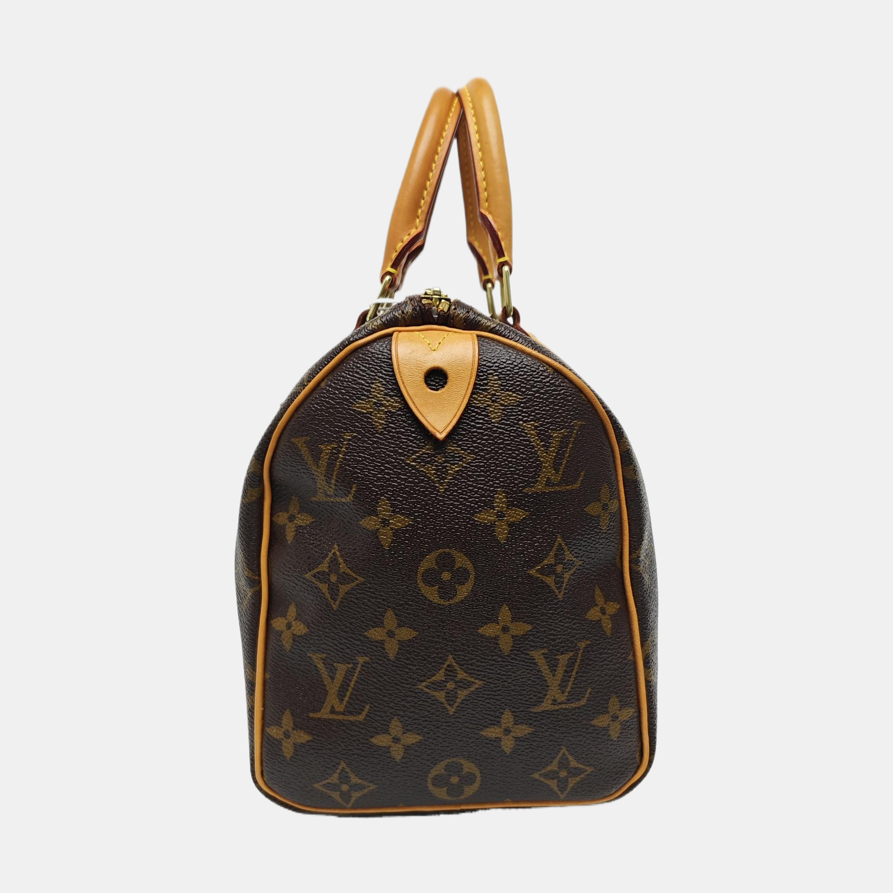 SPEEDY 25 Monogram Coated Canvas Brown