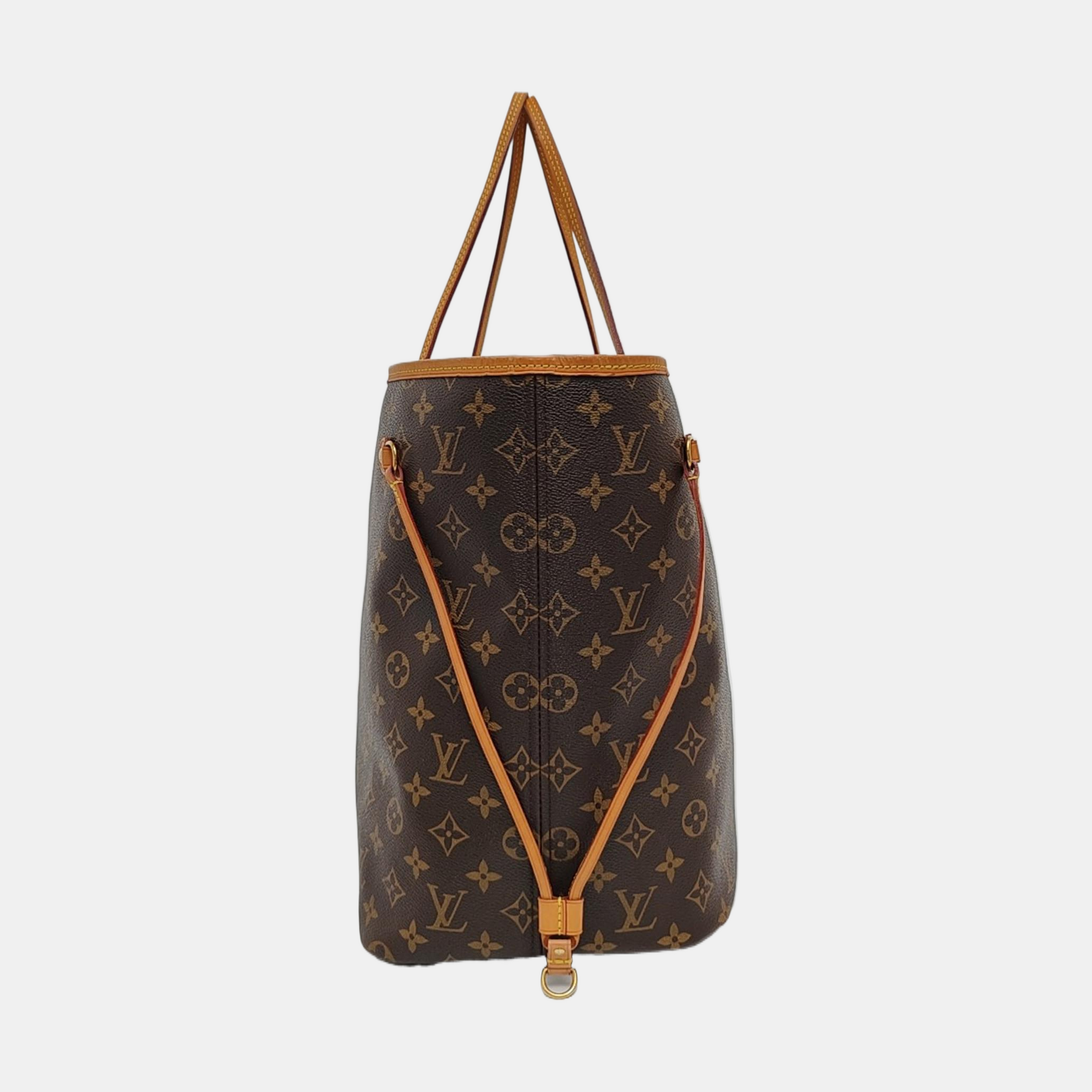 Authenticated pre-owned  NEVERFULL GM Monogram Coated Canvas Brown - Tote Bag at Looply