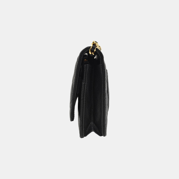 WOC Quilted Grained Calfskin Black
