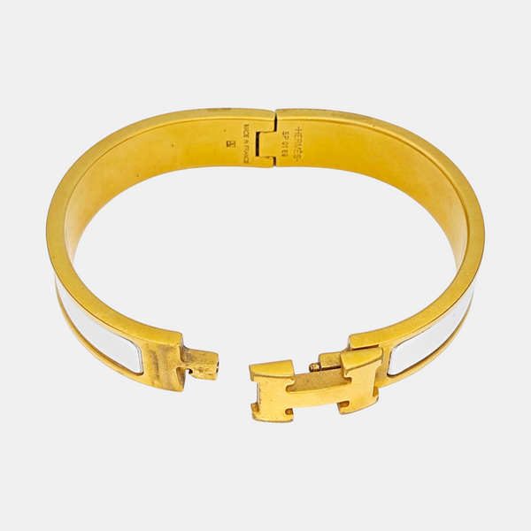 Clic H Metal Gold Bangle