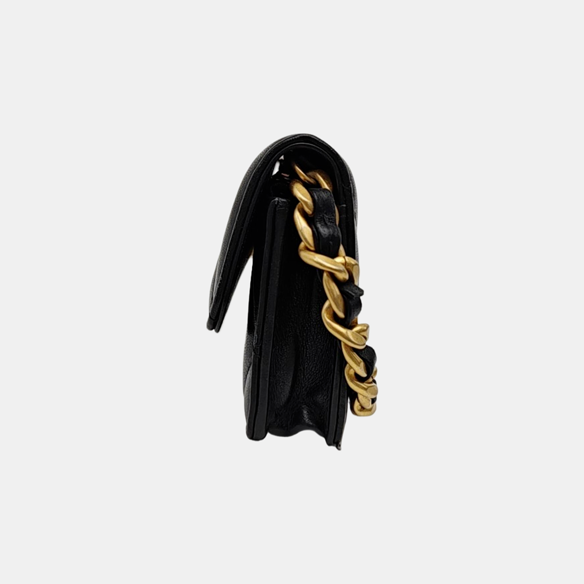 CHANEL 19 Small Quilted Lambskin Black