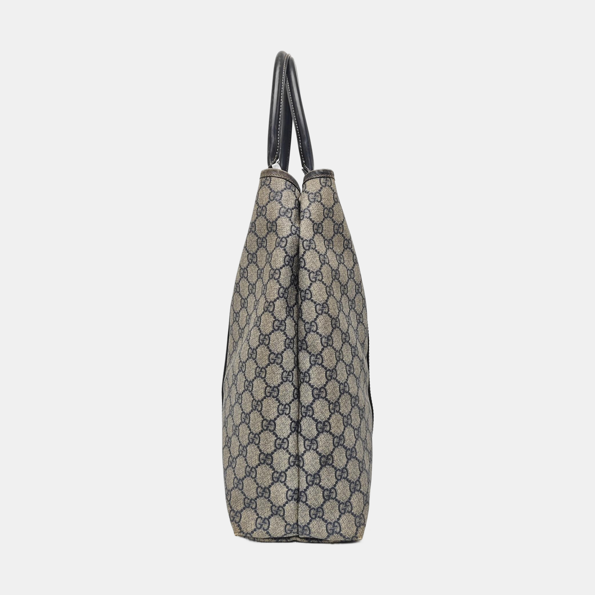 GG Supreme Monogram Coated Canvas Black