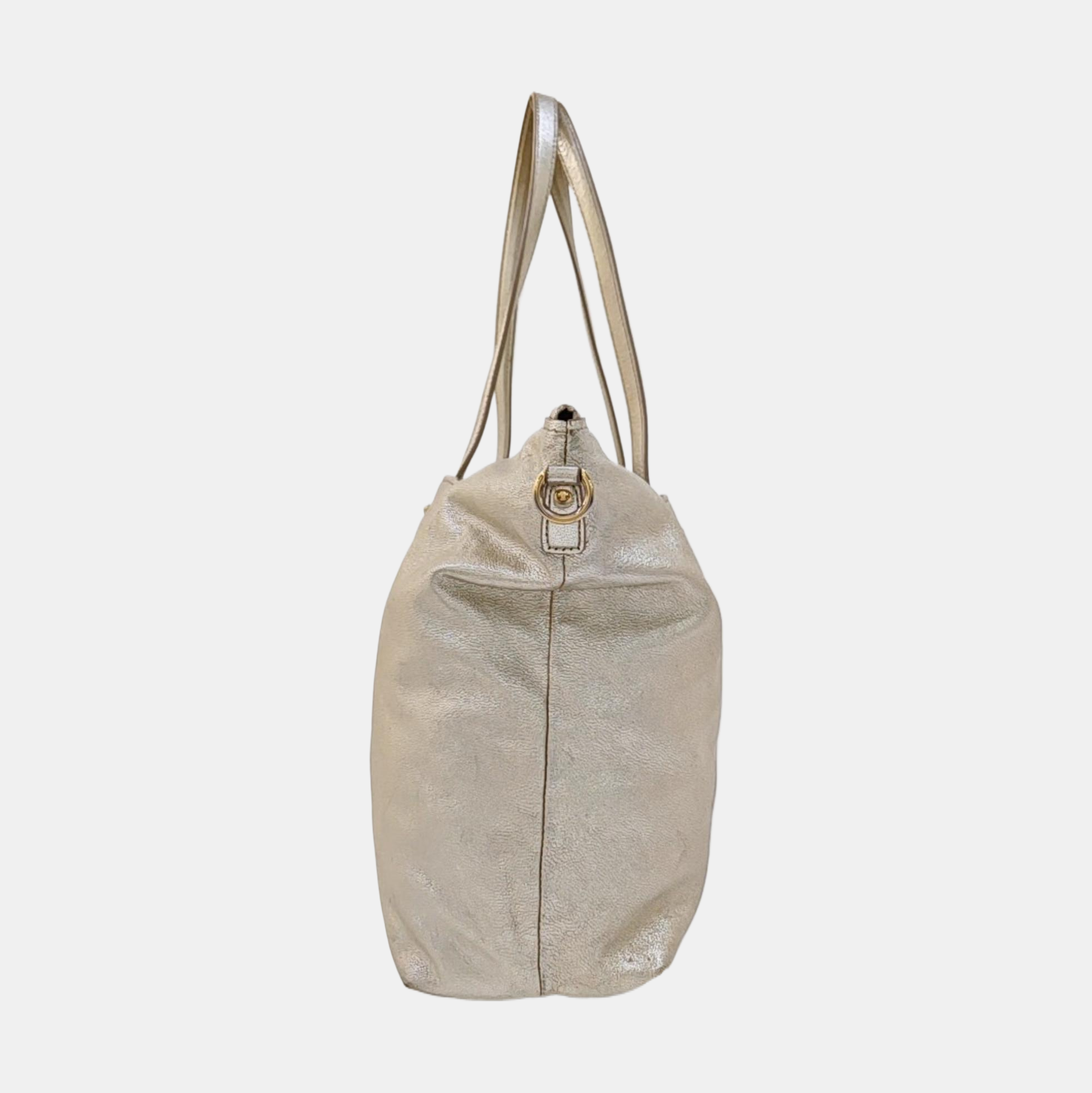 Calfskin Shoulder Bag Beige