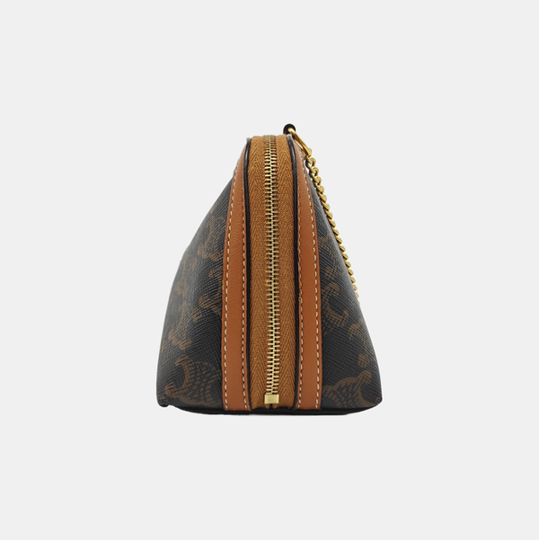 TRIOMPHE CANVAS Small Coated Canvas Brown