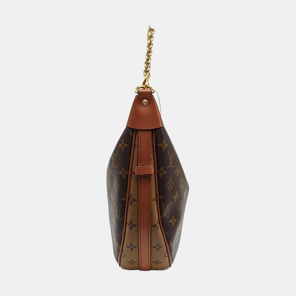 LOOP HOBO Monogram Coated Canvas Brown