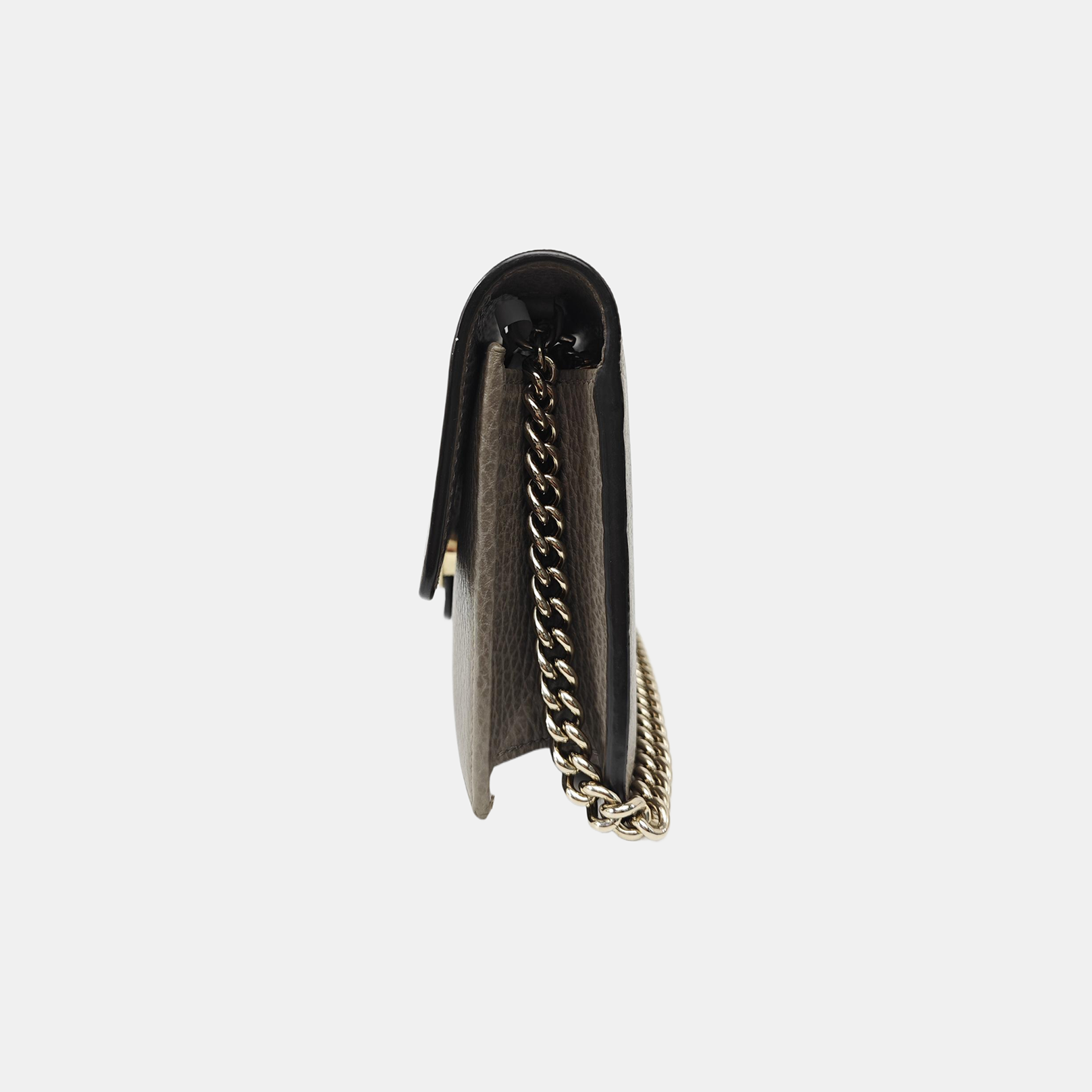 Interlocking G Small Calfskin Gray