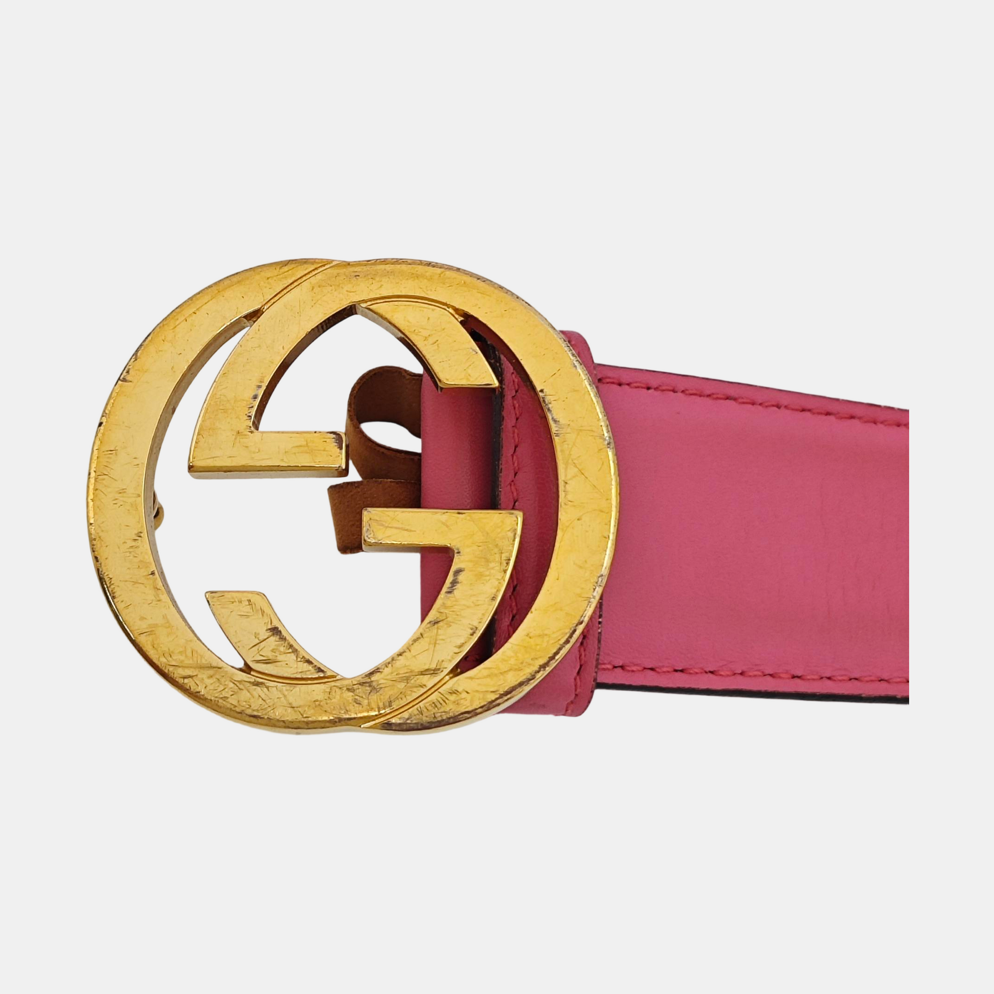 Leather Belt Red