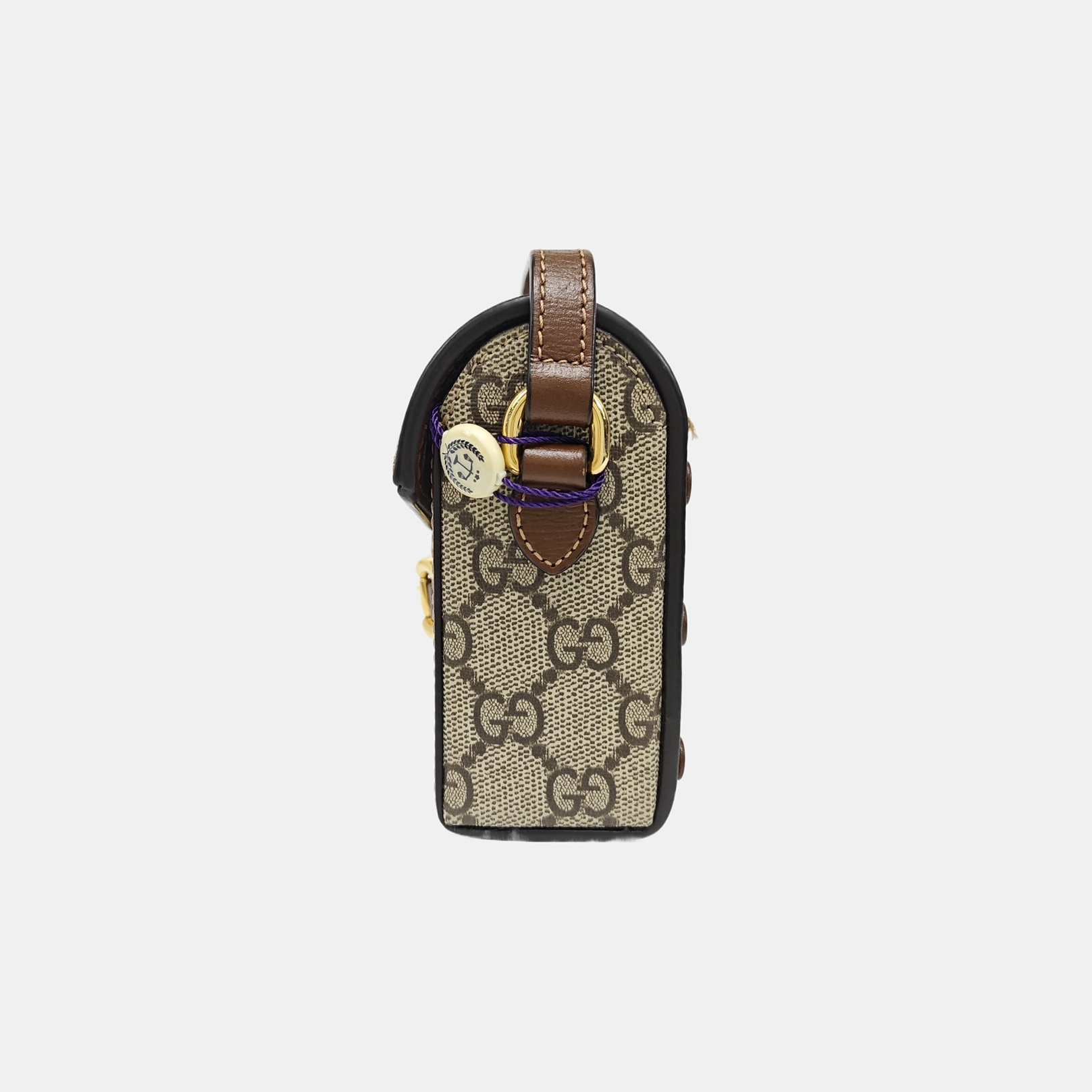 Horsebit 1955 Mini Monogram Coated Canvas Beige