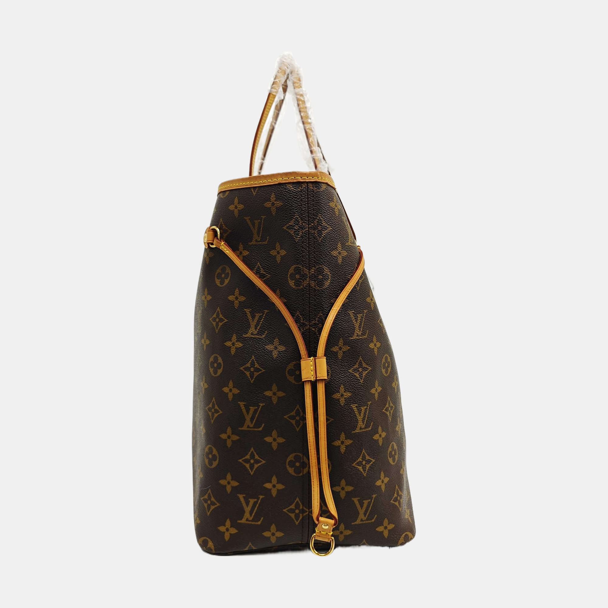 NEVERFULL GM Monogram Coated Canvas Brown