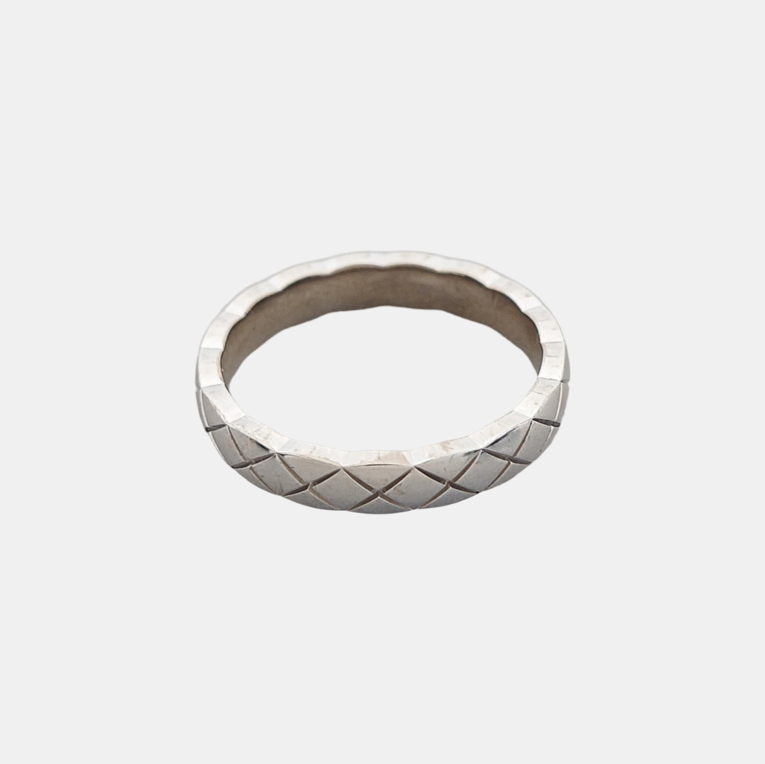 COCOCRUSH 18k White Gold Silver Ring EU 50