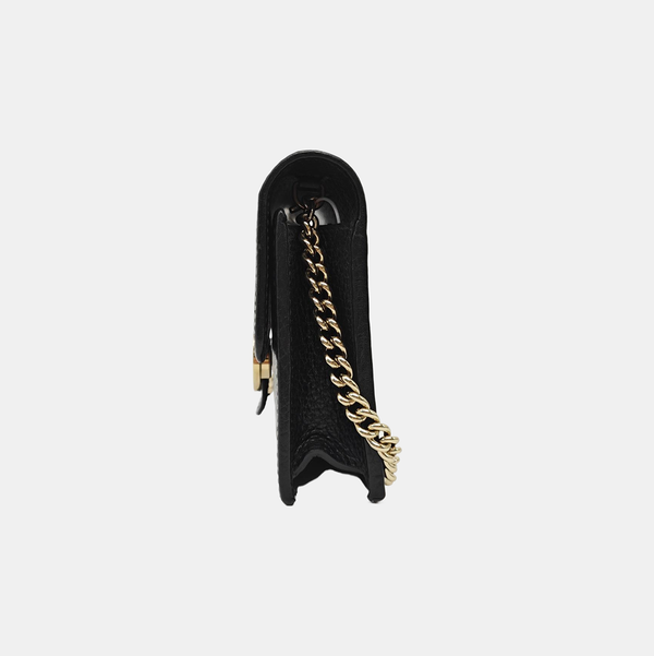 Interlocking G Small Calfskin Black