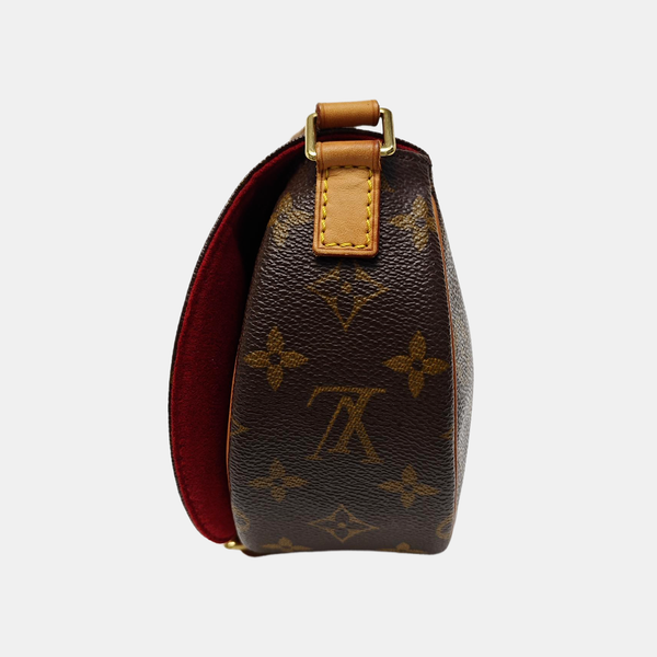 TAMBOURINE Monogram Coated Canvas Brown