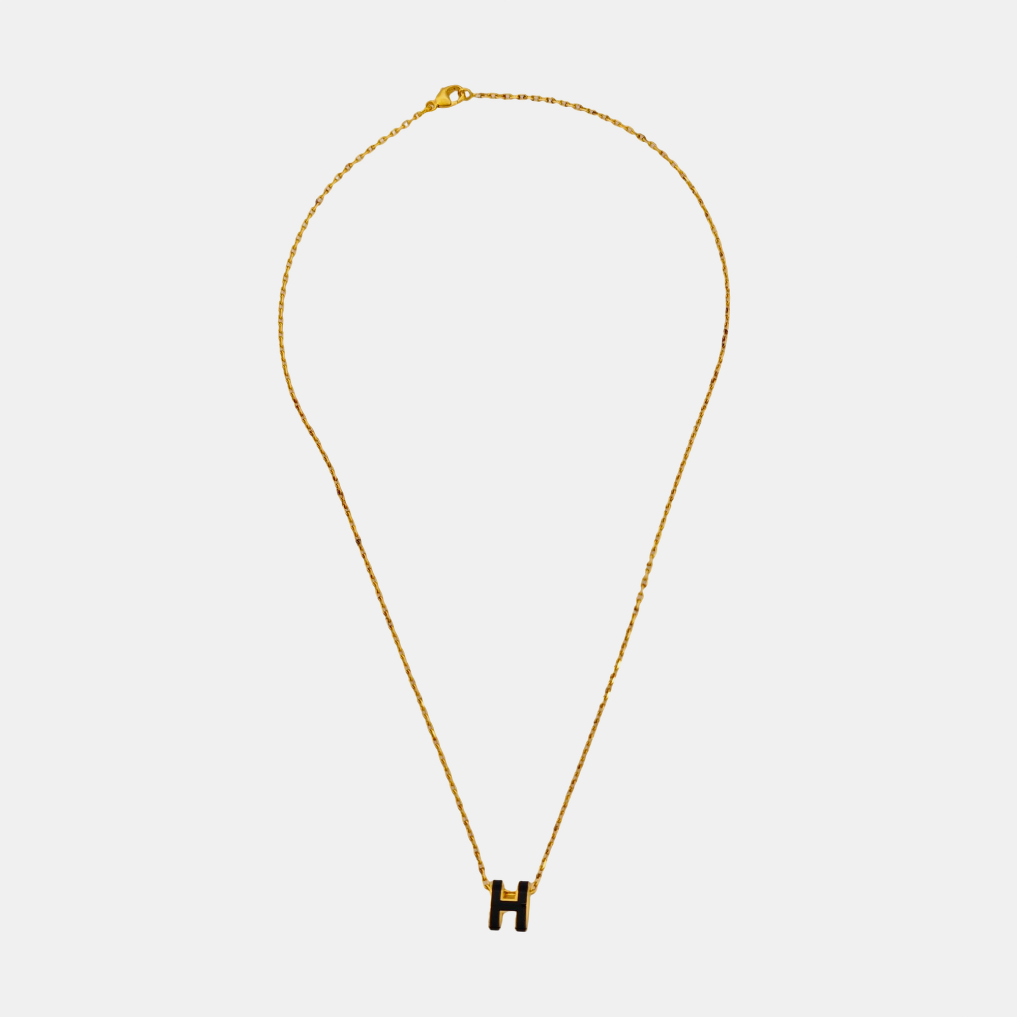 Pop H Metal Gold Necklace