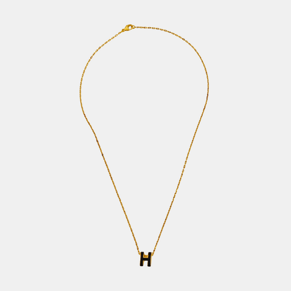 Pop H Metal Gold Necklace