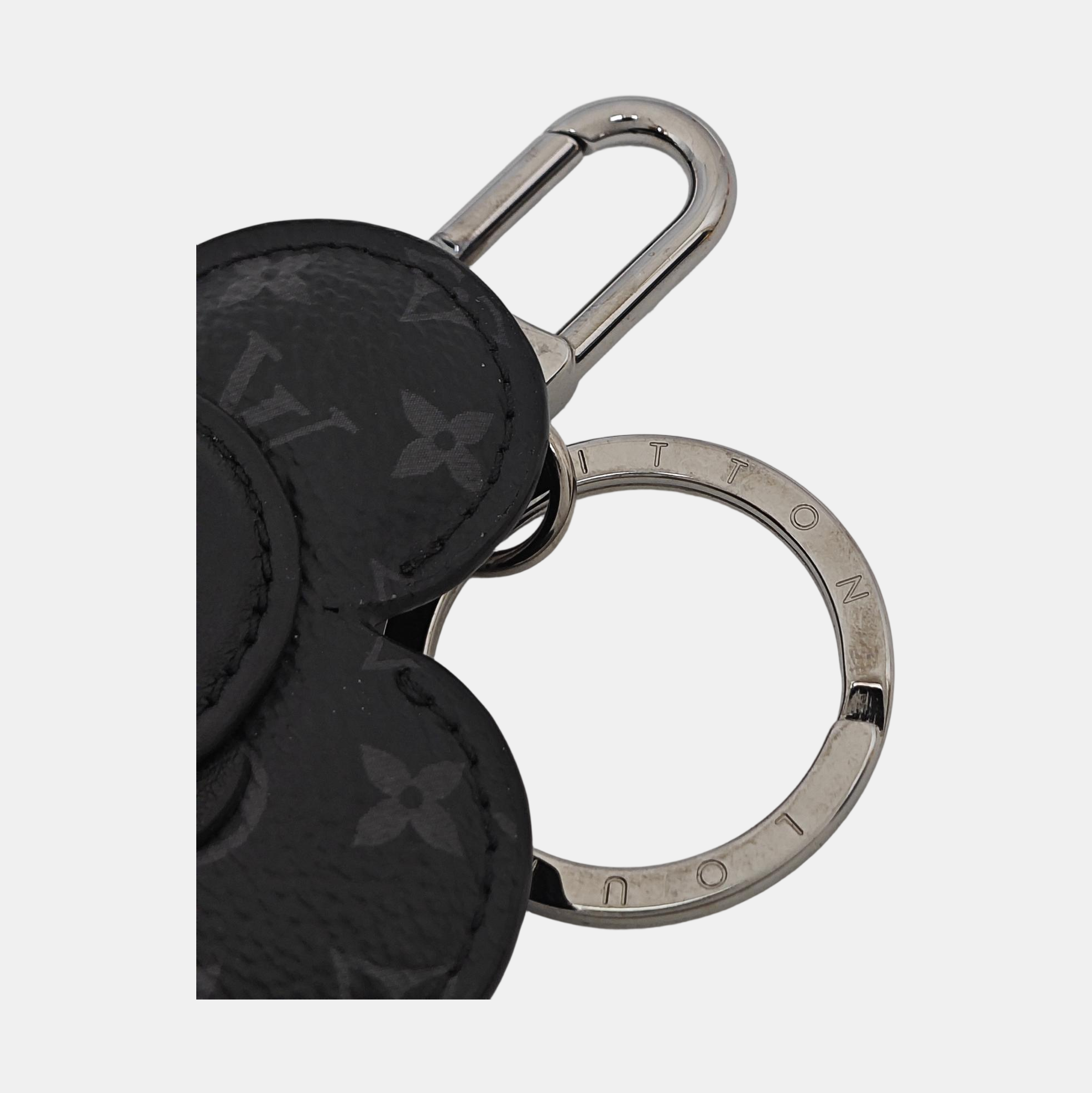 Leather Bag Charm Black