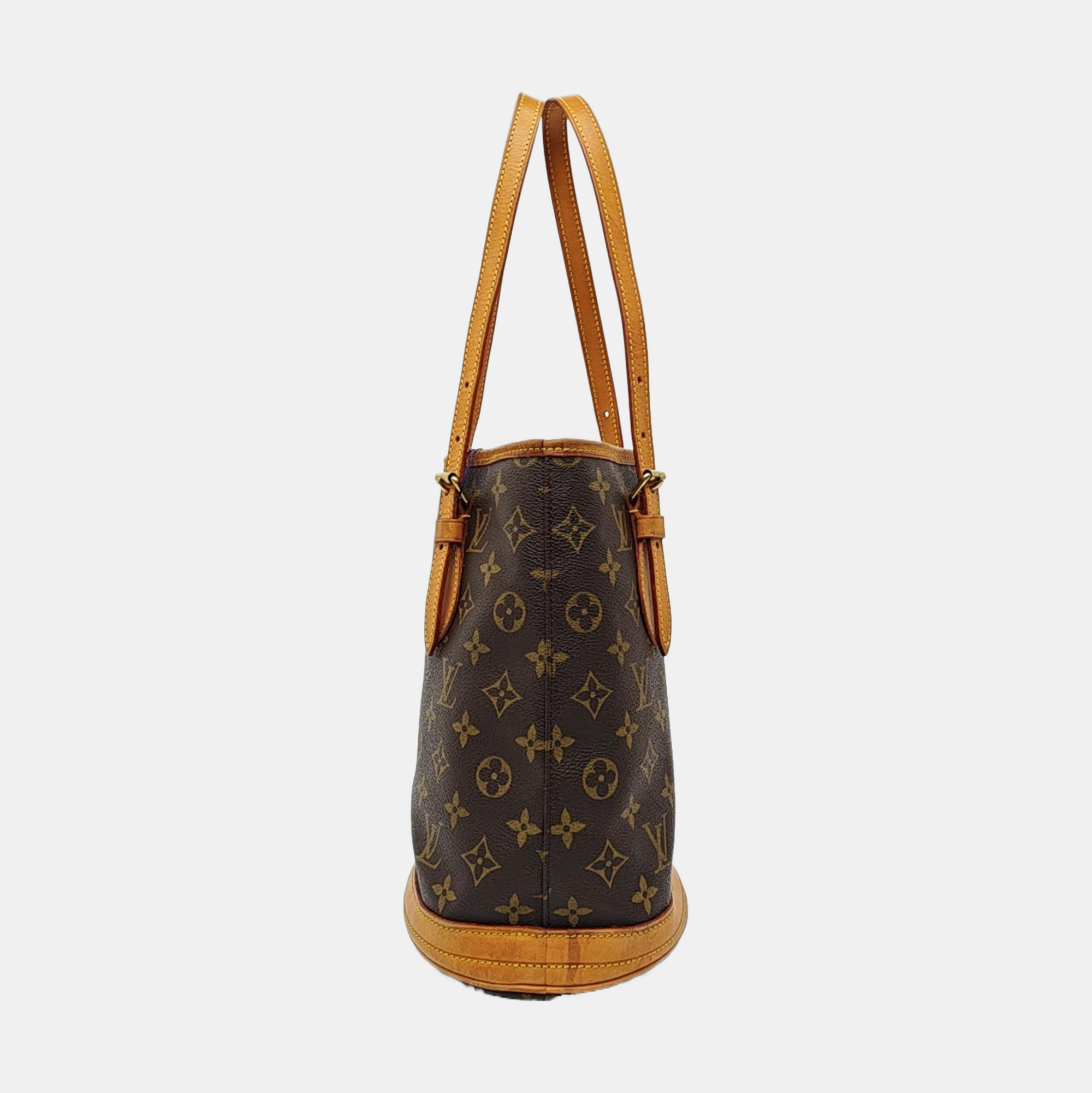 BUCKET PM Monogram Coated Canvas Brown