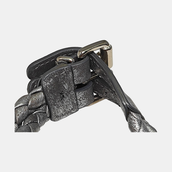 Leather Gray Bracelet