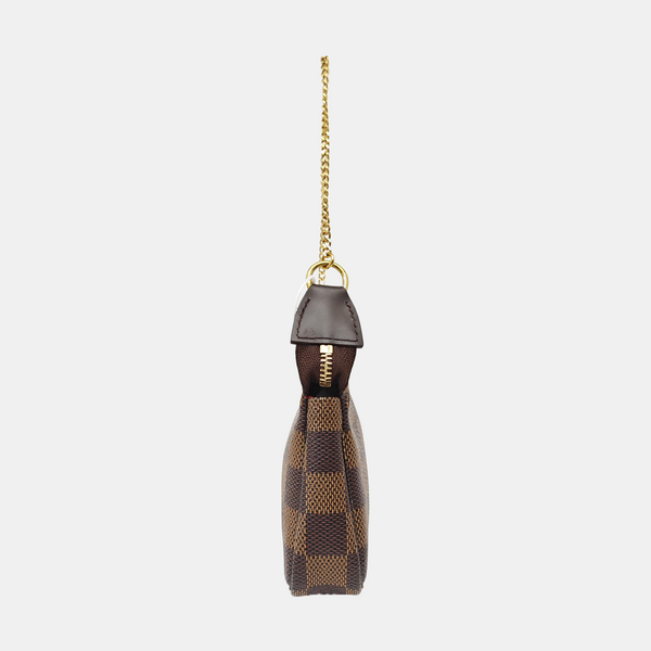 ACCESSOIRES Mini Damier Ebene Coated Canvas Brown