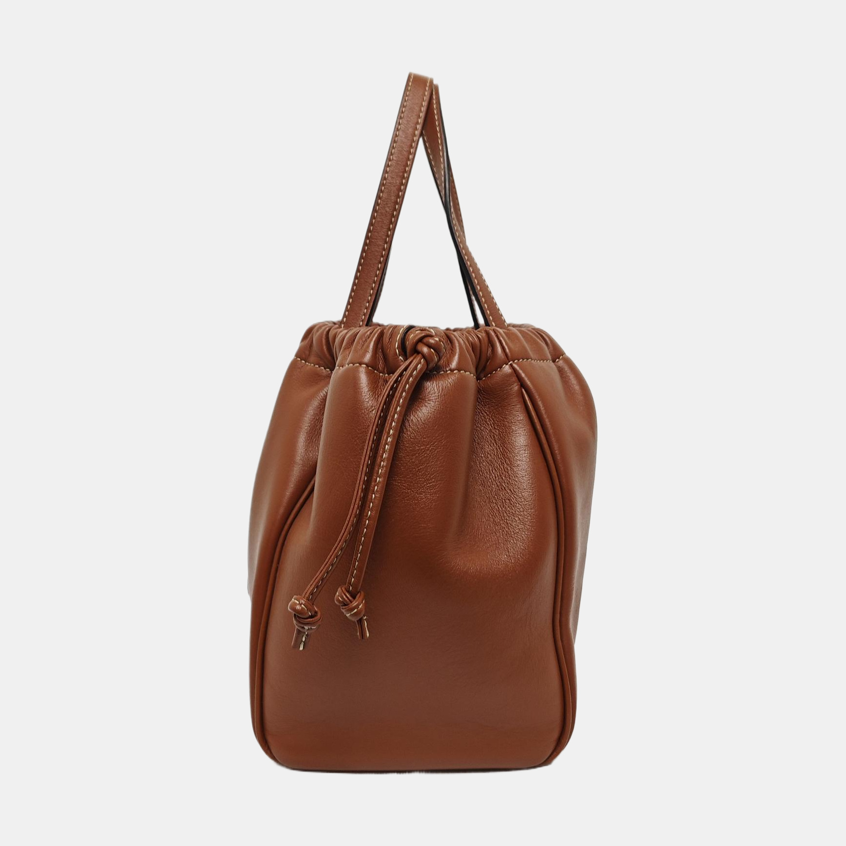 CABAS TRIOMPHE Small Quilted Calfskin Brown