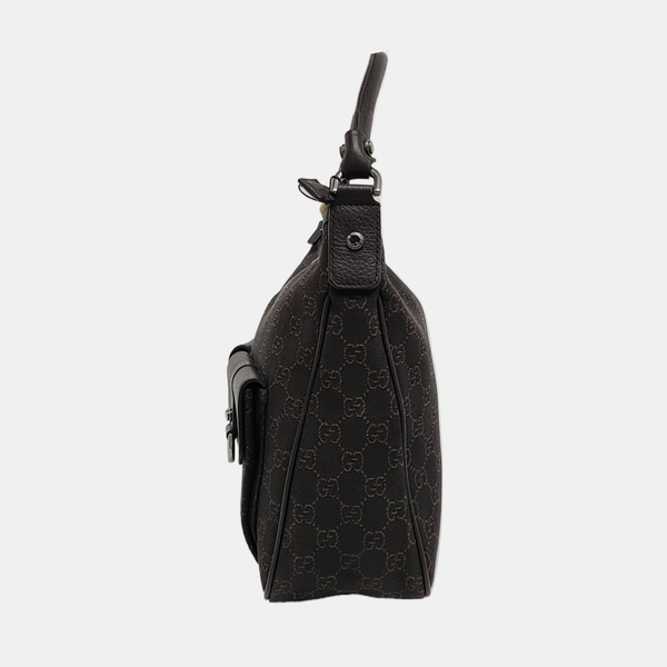 Monogram Canvas Top Handle Bag Brown
